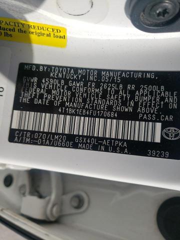 2015 TOYOTA AVALON LIM 4T1BK1EB4FU170684