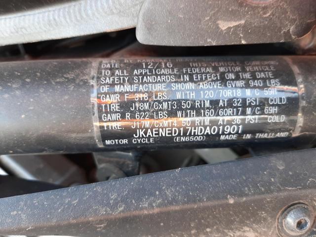 2017 KAWASAKI EN650 D JKAENED17HDA01901