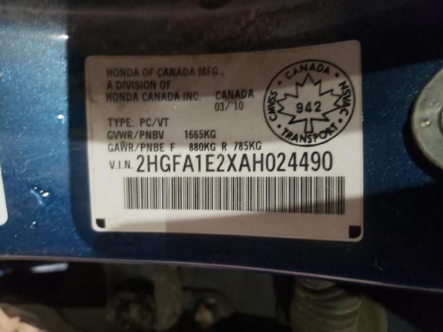 2010 HONDA CIVIC DX 2HGFA1E2XAH024490