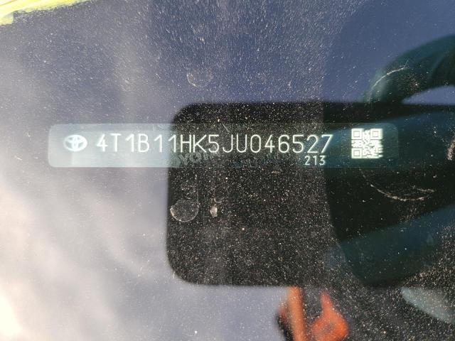 4T1B11HK5JU046527 Toyota Camry L 2018. Фото: 9