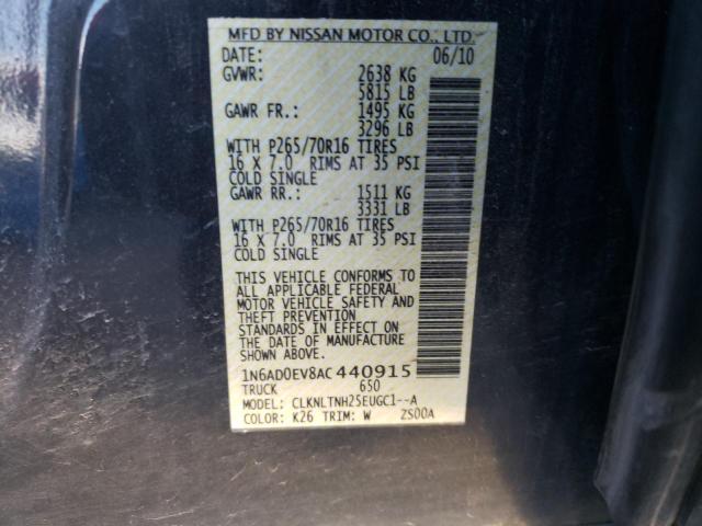 2010 NISSAN FRONTIER C 1N6AD0EV8AC440915