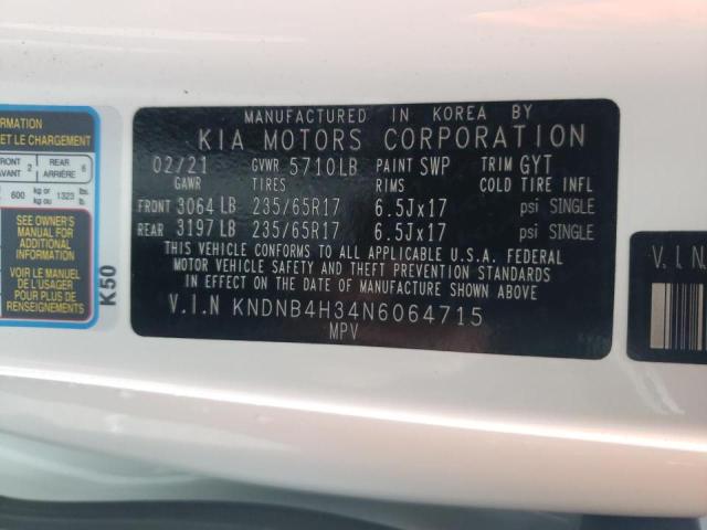 2022 KIA CARNIVAL L KNDNB4H34N6064715