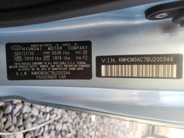 2011 HYUNDAI ACCENT GL KMHCM3AC7BU200344