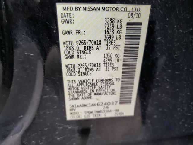 2010 NISSAN ARMADA SE 5N1AA0NC1AN624037