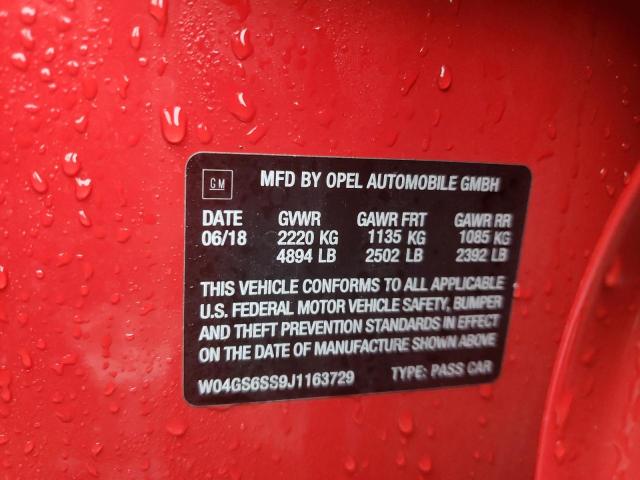 2018 BUICK REGAL GS W04GS6SS9J1163729