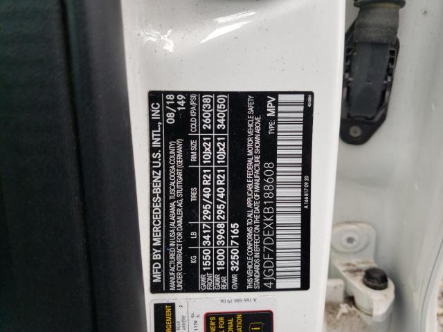 2019 MERCEDES-BENZ GLS 550 4M 4JGDF7DEXKB188608