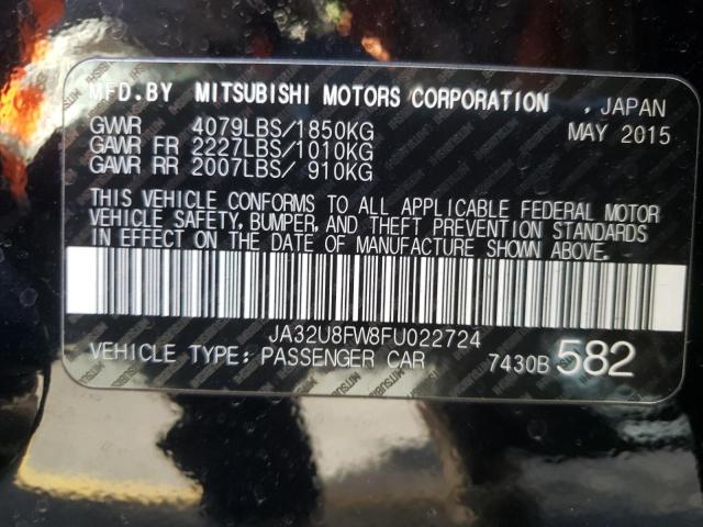 2015 MITSUBISHI LANCER GT JA32U8FW8FU022724