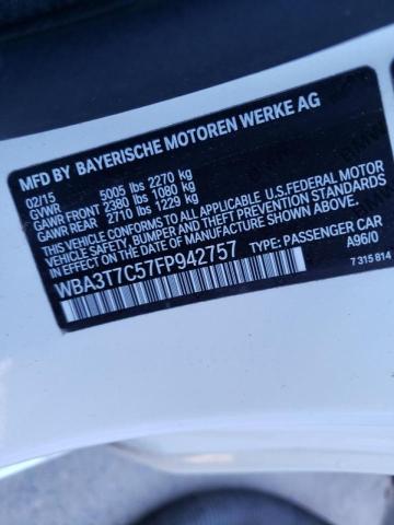 2015 BMW 435 XI WBA3T7C57FP942757
