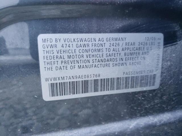 2010 VOLKSWAGEN PASSAT KOM WVWXM7AN9AE085768