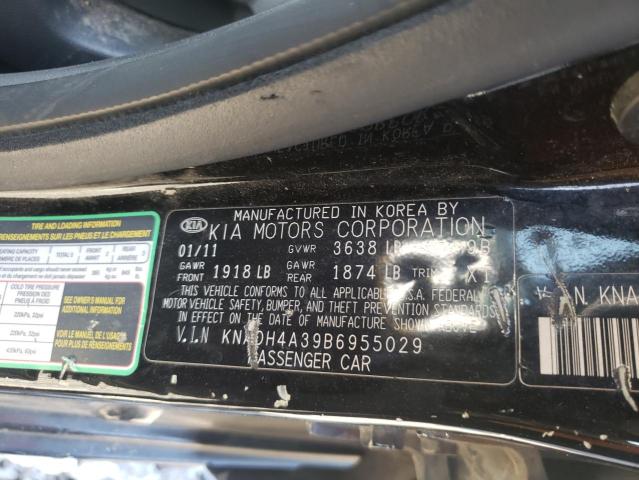 2011 KIA RIO BASE KNADH4A39B6955029