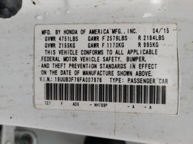 2015 ACURA TLX ADVANC 19UUB3F76FA007976