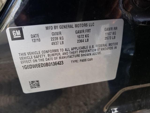 2011 CADILLAC STS LUXURY 1G6DW6ED9B0136423