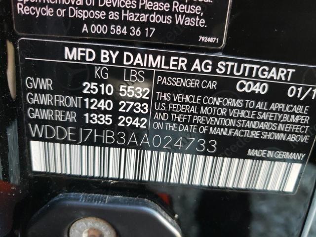 2010 MERCEDES-BENZ CL 63 AMG WDDEJ7HB3AA024733