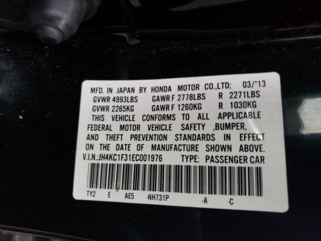 2014 ACURA RLX JH4KC1F31EC001976