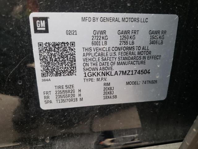 2021 GMC ACADIA AT4 1GKKNKLA7MZ174504