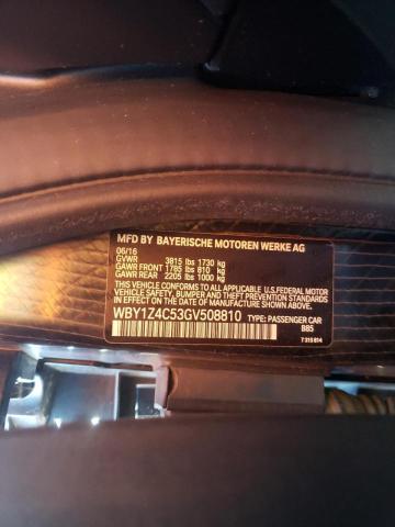 2016 BMW I3 REX WBY1Z4C53GV508810