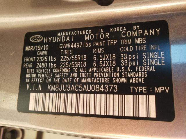 2010 HYUNDAI TUCSON KM8JU3AC5AU084373