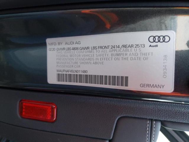 2020 AUDI A4 PRESTIG WAUFNAF45LN011480