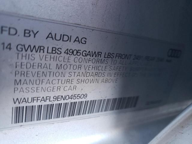 2014 AUDI A4 WAUFFAFL9EN045509