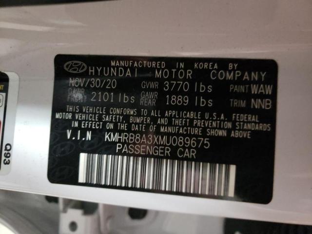 2021 HYUNDAI VENUE SE KMHRB8A3XMU089675