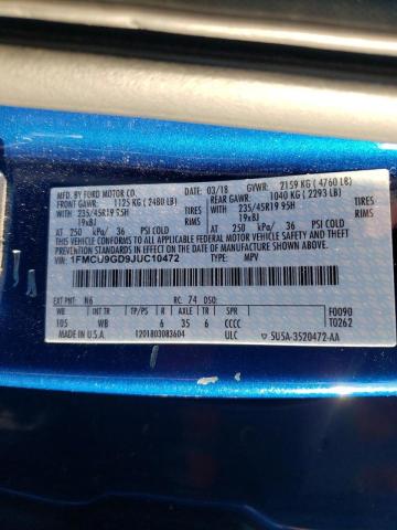 2018 FORD ESCAPE SE - 1FMCU9GD9JUC10472