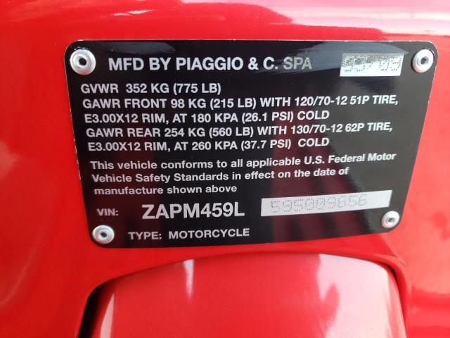 2009 VESPA GTS 250 ZAPM459L595009856