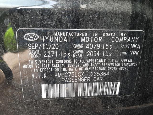2020 HYUNDAI IONIQ SE KMHC75LCXLU235364