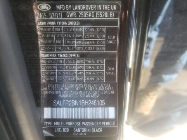 2011 LAND ROVER LR2 HSE SALFR2BN1BH246105