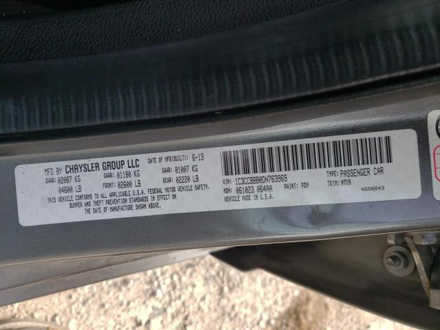 2013 CHRYSLER 200 TOURIN 1C3CCBBB0DN763969