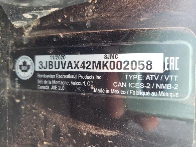 2021 CAN-AM DEFENDER L 3JBUVAX42MK002058