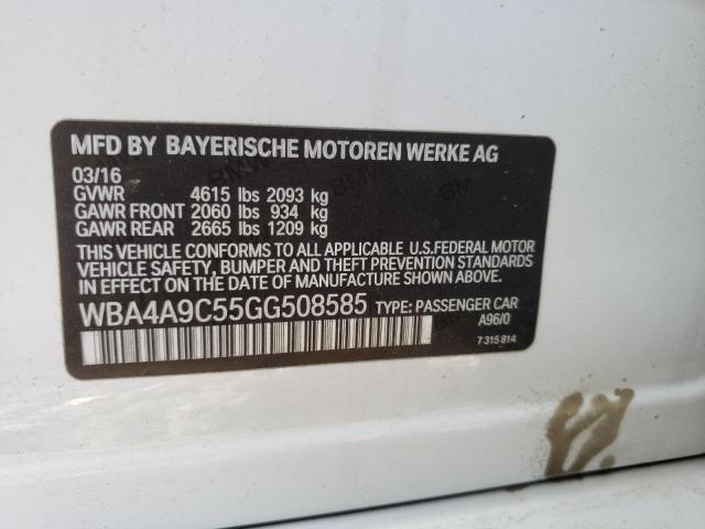 2016 BMW 428 I GRAN WBA4A9C55GG508585