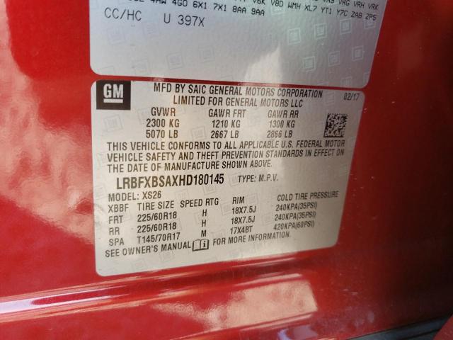 2017 BUICK ENVISION E LRBFXBSAXHD180145