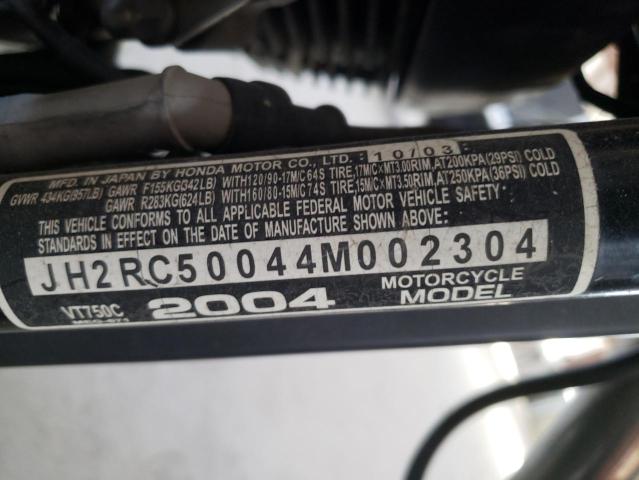 2004 HONDA VT750 C JH2RC50044M002304