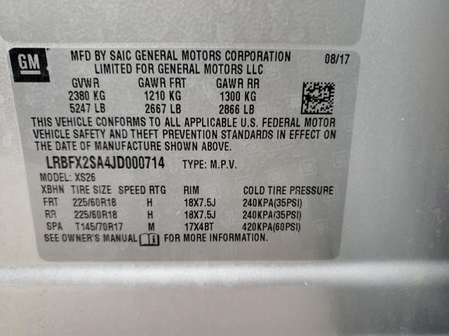 2018 BUICK ENVISION E LRBFX2SA4JD000714