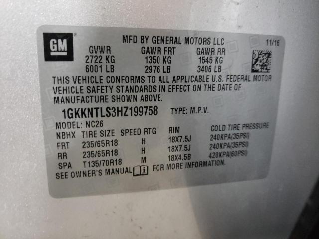 2017 GMC ACADIA ALL 1GKKNTLS3HZ199758