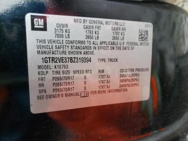 2011 GMC SIERRA 1GTR2VE37BZ319394