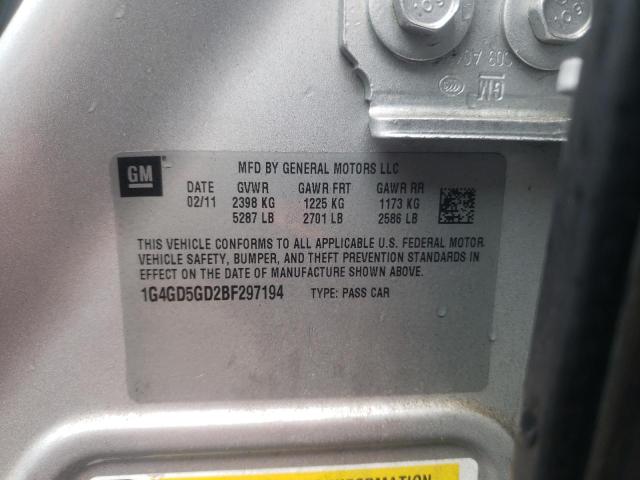 2011 BUICK LACROSSE C 1G4GD5GD2BF297194