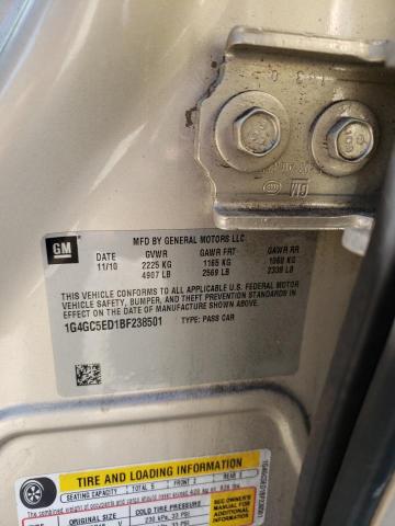 2011 BUICK LACROSSE C 1G4GC5ED1BF238501