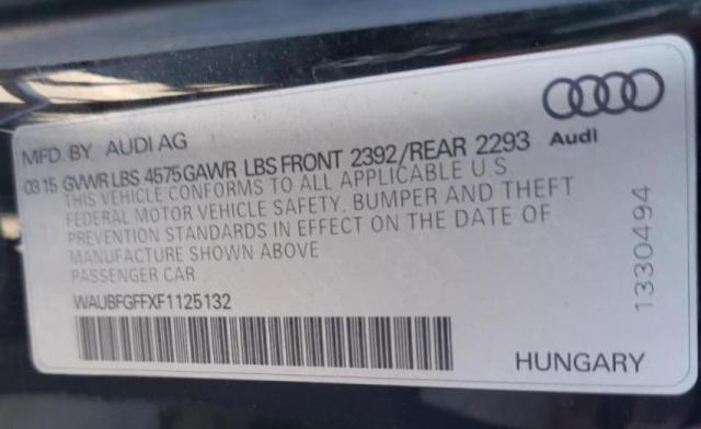 2015 AUDI A4 WAUBFGFFXF1125132