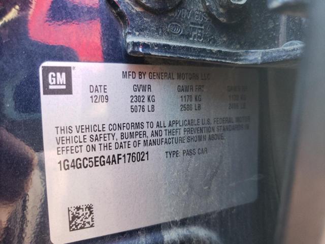 2010 BUICK LACROSSE C 1G4GC5EG4AF176021