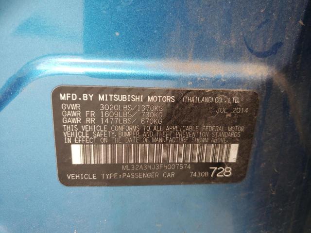 2015 MITSUBISHI MIRAGE DE ML32A3HJ3FH007574