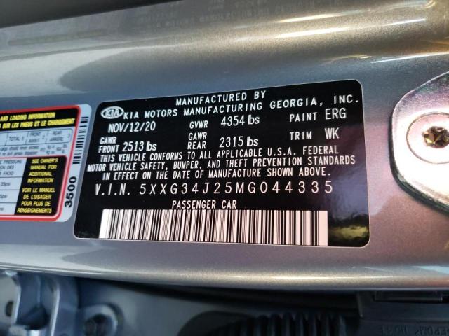 2021 KIA K5 EX 5XXG34J25MG044335