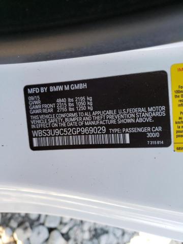 2016 BMW M4 WBS3U9C52GP969029