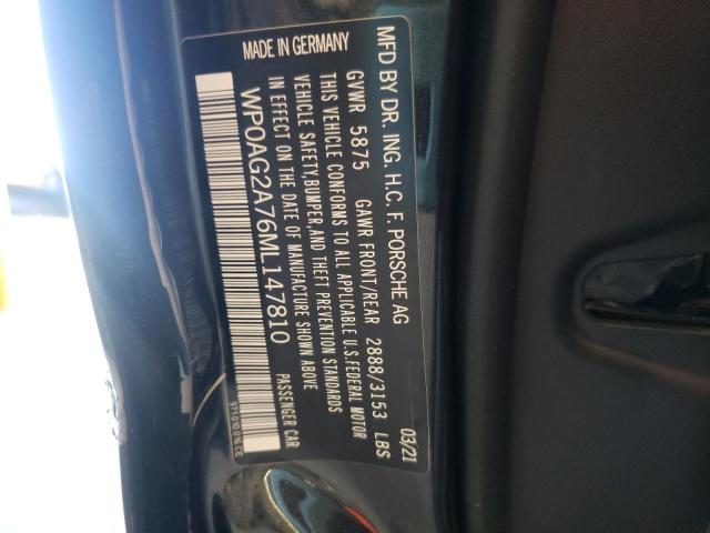 2021 PORSCHE PANAMERA G WP0AG2A76ML147810