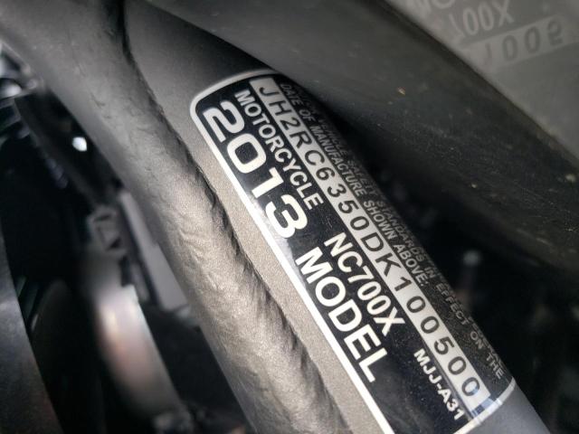 2013 HONDA NC700X JH2RC6350DK100500