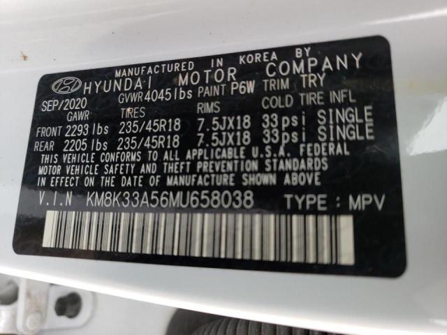2021 HYUNDAI KONA LIMIT KM8K33A56MU658038