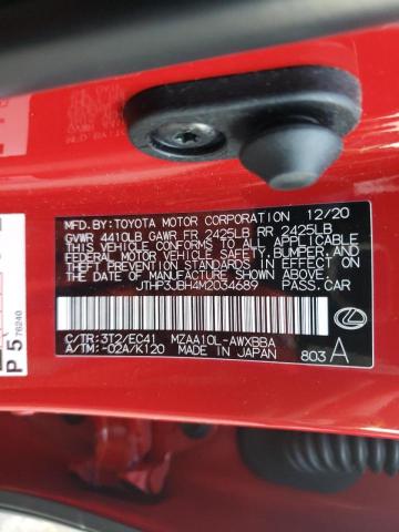 2021 LEXUS UX 200 JTHP3JBH4M2034689