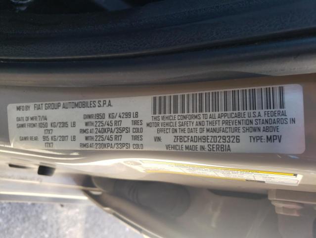 2014 FIAT 500L TREKK ZFBCFADH9EZ029326