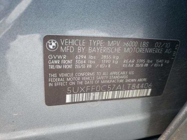 2010 BMW X5 5UXFF0C57ALT84406