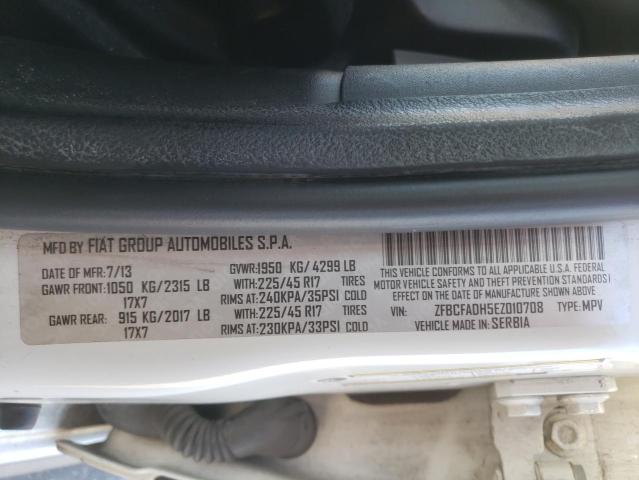 2014 FIAT 500L TREKK ZFBCFADH5EZ010708